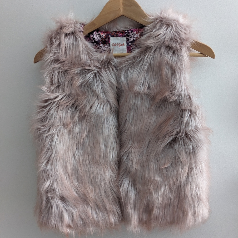 Cat & Jack fur vest